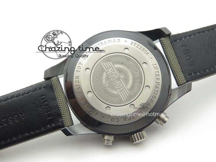 MIROTIME 0512 SunProtective Pilot Top Gun Miramar IWC388002 V6 1:1 Best Edition Ceramic Case On Nylon Strap A 7325